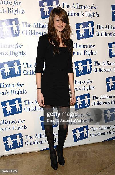 Actress Shailene Woodley attends the Alliance for Children's Rights annual dinner gala at the Beverly Hilton Hotel on February 10, 2010 in Beverly...