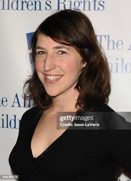 Actress Mayim Bialik attends the Alliance for Children's Rights annual dinner gala at the Beverly Hilton Hotel on February 10, 2010 in Beverly Hills,...