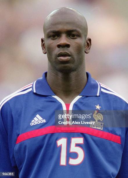 Portrait of Lilian Thuram of France before the start of the International Friendly match against Denmark played at the Stade de Beaujoire in Nantes,...