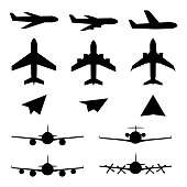 Set of plane icons