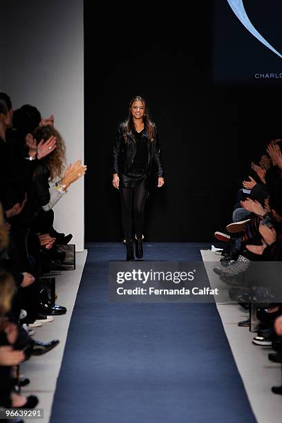 Designer Charlotte Ronson walks the runway at the Charlotte Ronson Fall 2010 Fashion Show during the Mercedes-Benz Fashion Week Fall 2010 - Official...