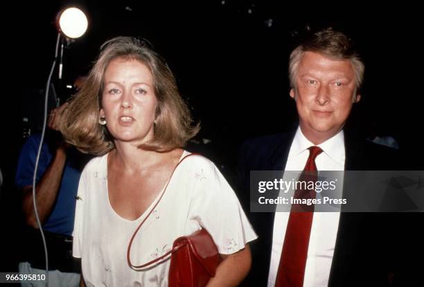 Mike Nichols and Annabel Davis-Goff circa 1983 in New York City.