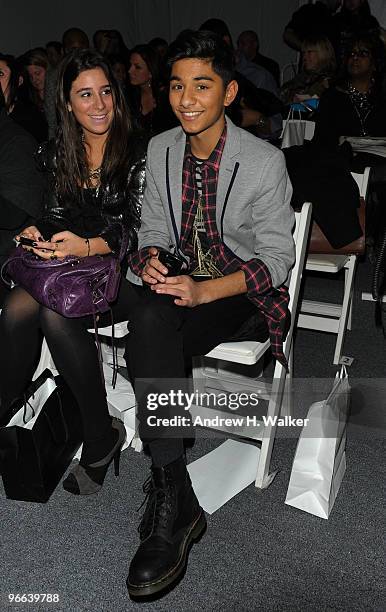 Actor Mark Indelicato attends the Venexiana Fall 2010 Fashion Show during Mercedes-Benz Fashion Week at The Salon at Bryant Park on February 12, 2010...