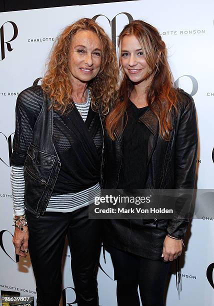 Ann Dexter Jones and Fashion designer Charlotte Ronson attend the Charlotte Ronson Fall 2010 during Mercedes-Benz Fashion Week at Bryant Park on...