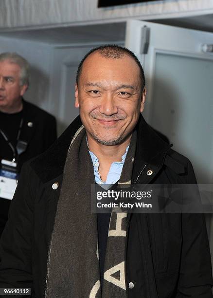 Creative Director of ELLE Magazine Joe Zee at Mercedes-Benz Fashion Week at Bryant Park on February 11, 2010 in New York City.