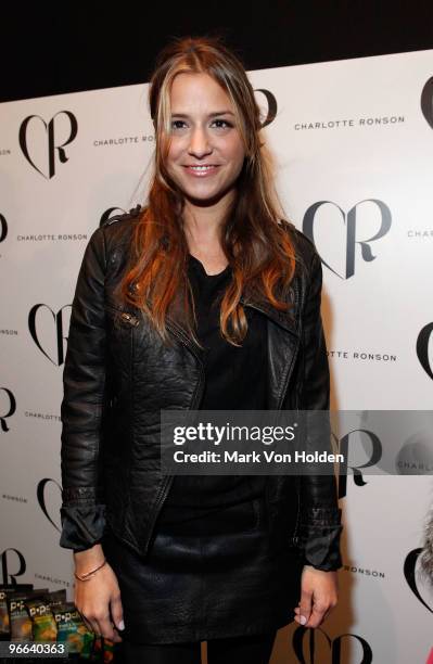 Fashion designer Charlotte Ronson attends the Charlotte Ronson Fall 2010 during Mercedes-Benz Fashion Week at Bryant Park on February 12, 2010 in New...