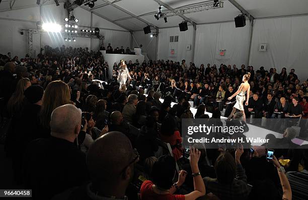 General view of atmosphere at the Venexiana Fall 2010 Fashion Show during Mercedes-Benz Fashion Week at The Salon at Bryant Park on February 12, 2010...