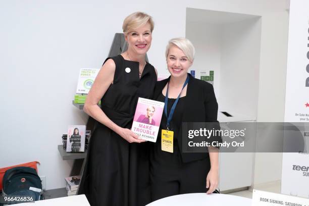 Former Planned Parenthood President Cecile Richards and Lauren Peterson attend Teen Vogue Summit 2018: #TurnUp - Day 2 at The New School on June 2,...