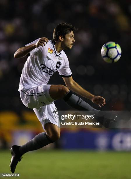 Igor Rabello of controls the ball Botafogo during a match between Vasco da Gama and Botafogo as part of Brasileirao Series A 2018 at Sao Januario...