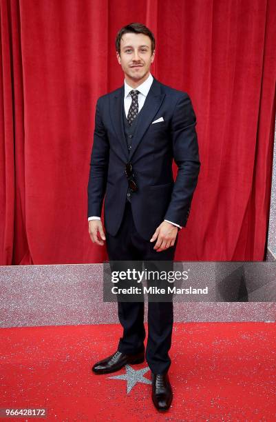 Ryan Prescott attends the British Soap Awards 2018 at Hackney Empire on June 2, 2018 in London, England.