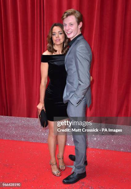 Georgia Taylor and Rob Mallard attending the British Soap Awards 2018 held at The Hackney Empire, London. PRESS ASSOCIATION Photo. Picture date:...