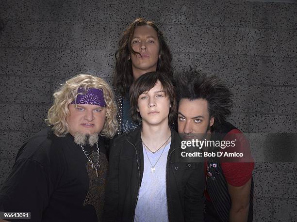 Disney XD's "I'm In The Band" stars Greg Baker as Burger, Logan Miller as Tripp, Steve Valentine as Derek and Stephen Full as Ash.