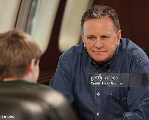 Austin Williams and Robert S. Woods in a scene that airs the week of February 15, 2010 on Disney General Entertainment Content via Getty Images...