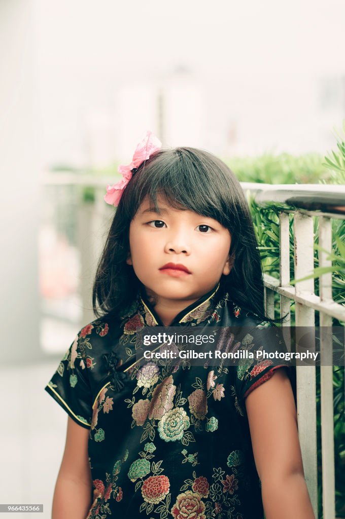 Portrait of 7 year old girl