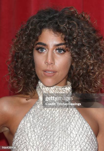 Lizzie Stavrou attends the British Soap Awards 2018 at Hackney Empire on June 2, 2018 in London, England.