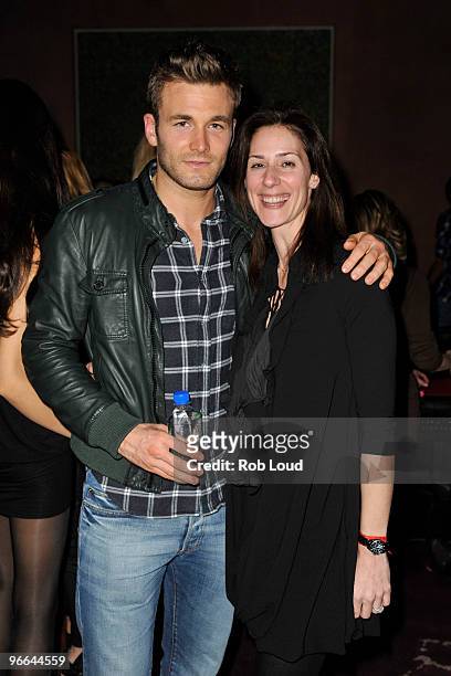 Model Brad Kroenig and Michele Pryor, co-director of Ford Models Women, attend Fashion Week kick off party for Ford Models at the Gramercy Park Hotel...