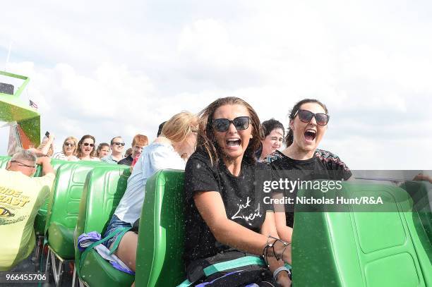 The Great Britain and Ireland Curtis Cup Team visit The BEAST Speedboat Ride in New York City on June 2, 2018 in New York.