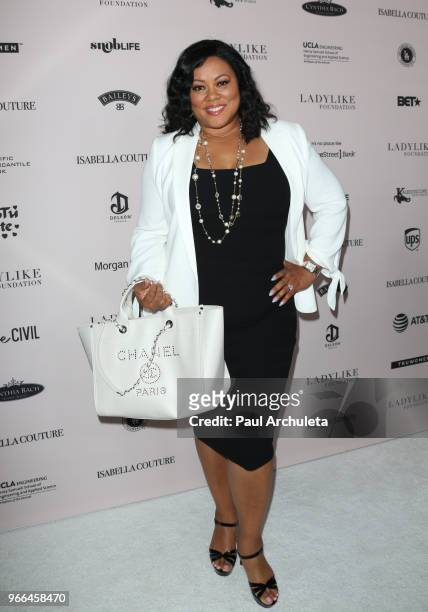 Actress Lela Rochon attends the Ladylike Foundation's 2018 Annual Women Of Excellence Scholarship Luncheon at The Beverly Hilton Hotel on June 2,...