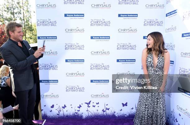 Honoree Chef Curtis Stone and Actress Lindsay Price attended the 17th Annual Chrysalis Butterfly Ball in Los Angeles, CA on June 2, 2018.