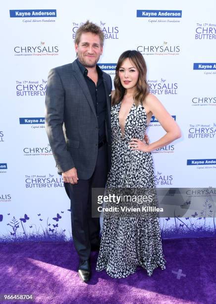 Honoree Chef Curtis Stone and Actress Lindsay Price attended the 17th Annual Chrysalis Butterfly Ball in Los Angeles, CA on June 2, 2018.