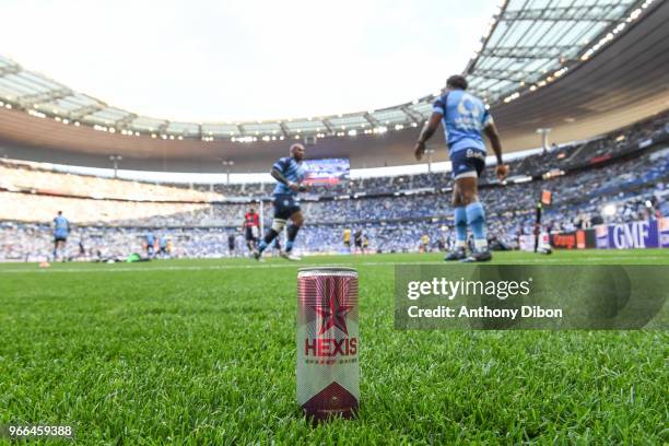 Illustration picture of Hexis during the French Final Top 14 match between Montpellier and Castres at Stade de France on June 2, 2018 in Paris,...