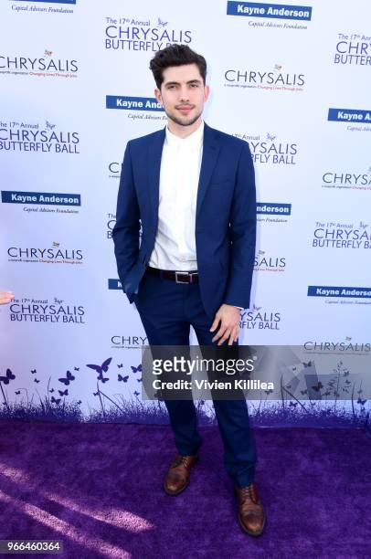 Carter Jenkins attended the 17th Annual Chrysalis Butterfly Ball in Los Angeles, CA on June 2, 2018.