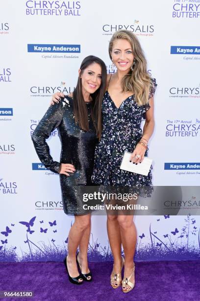 Actors Soleil Moon Frye and Rebecca Gayheart-Dane attended the 17th Annual Chrysalis Butterfly Ball in Los Angeles, CA on June 2, 2018.