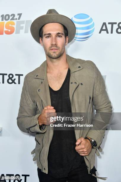 James Maslow attends iHeartRadio's KIIS FM Wango Tango by AT&T at Banc of California Stadium on June 2, 2018 in Los Angeles, California.