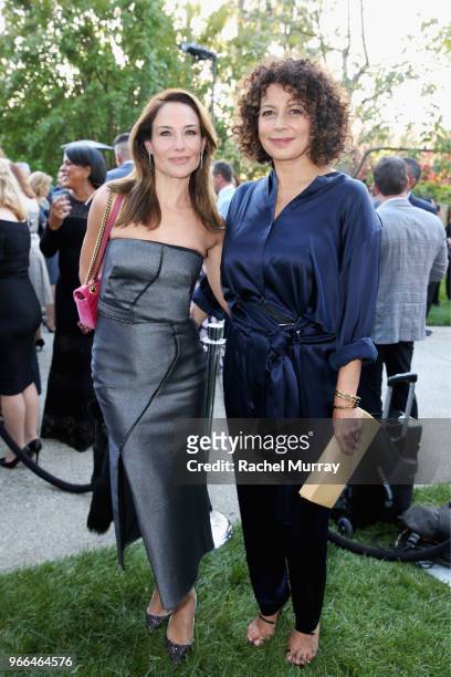 Claire Forlani and Donna Langley attended the 17th Annual Chrysalis Butterfly Ball in Los Angeles, CA on June 2, 2018.