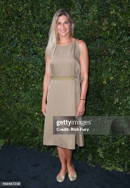 Gabrielle Reece attends the CHANEL Dinner Celebrating Our Majestic Oceans, A Benefit For NRDC on June 2, 2018 in Malibu, California.