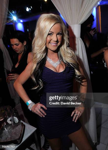 Jamie Jungers hosts an evening at the Pure Nightclub at Caesars Palace early on February 13, 2010 in Las Vegas, Nevada.