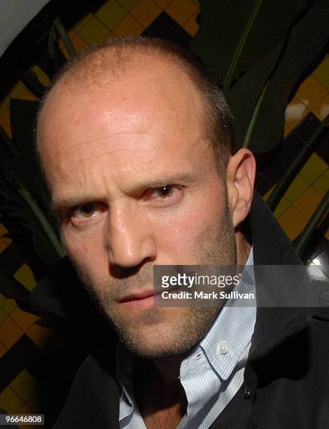 Actor Jason Statham attends the grand opening of La Vida Restaurant to benefit The American Red Cross Haiti Relief on February 12, 2010 in Hollywood,...