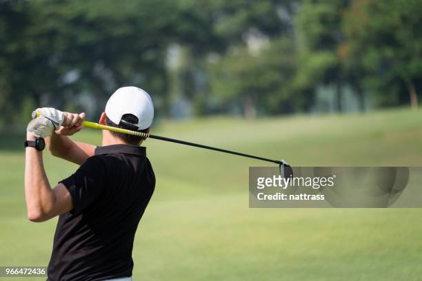great golf shot - golfer stock pictures, royalty-free photos & images
