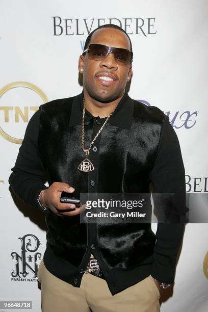 Michael Bivins of New Edition on the red carpet for the Kenny Smith All-Star Bash at Deux Lounge on February 12, 2010 in Dallas, Texas.