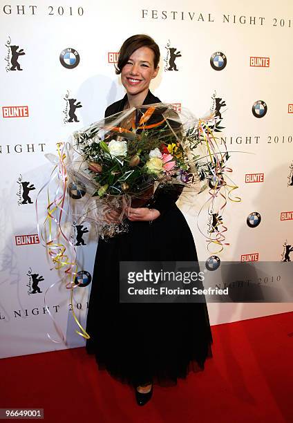 Alexandra Neldel attends the 'Festival Night' during the 60th Berlin International Film Festival at the Palais am Festungsgraben on February 12, 2010...