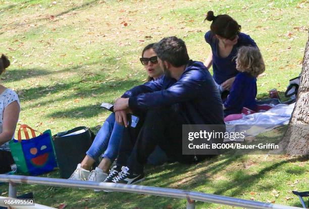 Ben Affleck and Jennifer Garner are seen on June 02, 2018 in Los Angeles, California.