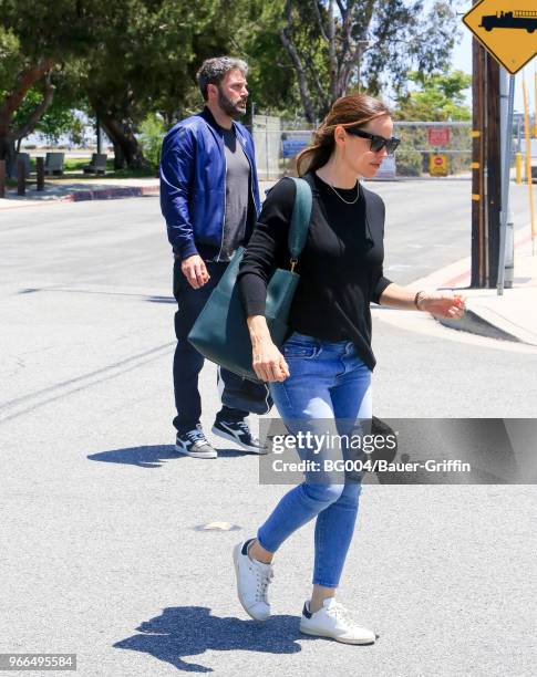 Ben Affleck and Jennifer Garner are seen on June 02, 2018 in Los Angeles, California.