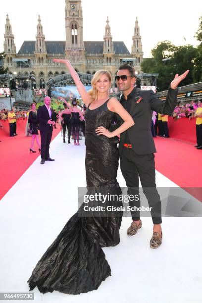 Hilde Dalik during the Life Ball 2018 at City Hall on June 2, 2018 in Vienna, Austria. The Life Ball, an annual charity event raising funds for HIV &...