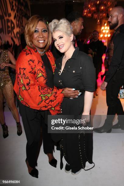 Singer Patti LaBelle, Kelly Osbourne during the Life Ball 2018 after show party at City Hall on June 2, 2018 in Vienna, Austria. The Life Ball, an...