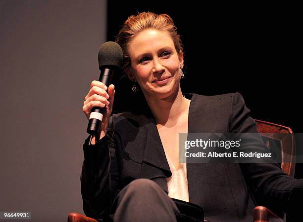 Actress Vera Farmiga arrives at the 25th Annual Santa Barbara Film Festival Cinema Vanguards on February 12, 2010 in Santa Barbara, California.