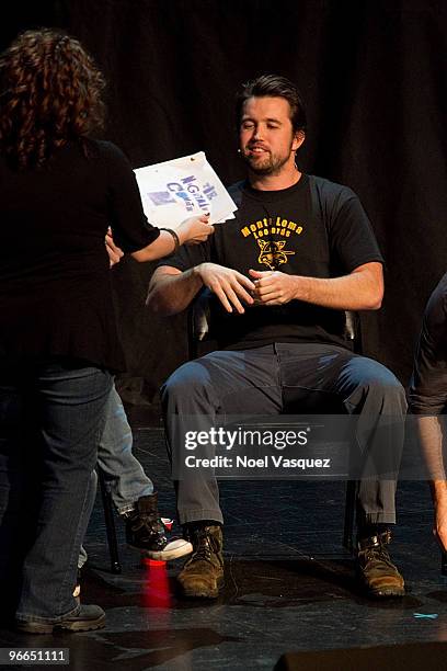 Rob McElhenney performs at the "It's Always Sunny In Philadelphia" And "Family Guy" live show on February 12, 2010 in Universal City, California.