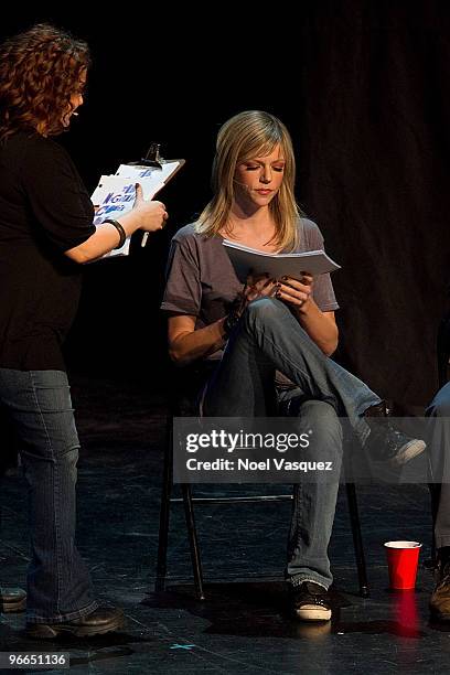 Kaitlin Olson performs at the "It's Always Sunny In Philadelphia" And "Family Guy" live show on February 12, 2010 in Universal City, California.