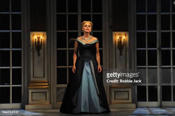 Miah Persson as The Countess in Richard Strauss's Capriccio directed by Tim Albery and conducted by Douglas Boyd at Garsington Opera at Wormsley on...