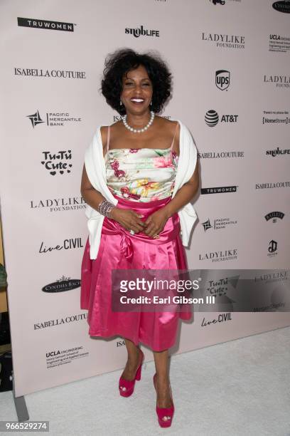 Pauletta Washington attends the Ladylike Foundation's 2018 Annual Women Of Excellence Scholarship Luncheon at The Beverly Hilton Hotel on June 2,...