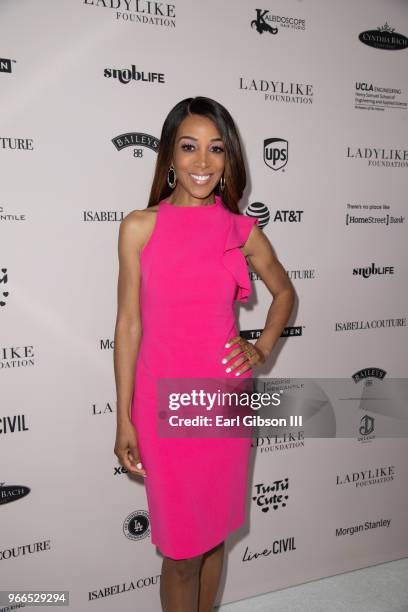 Shaun Robinson attends the Ladylike Foundation's 2018 Annual Women Of Excellence Scholarship Luncheon at The Beverly Hilton Hotel on June 2, 2018 in...