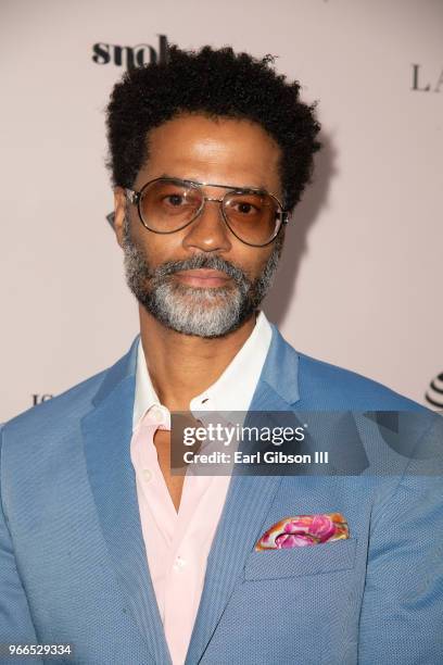 Eric Benet attends the Ladylike Foundation's 2018 Annual Women Of Excellence Scholarship Luncheon at The Beverly Hilton Hotel on June 2, 2018 in...