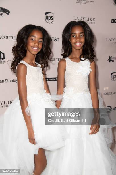 Jessie James Combs and D'Lila Star Combs attend the Ladylike Foundation's 2018 Annual Women Of Excellence Scholarship Luncheon at The Beverly Hilton...