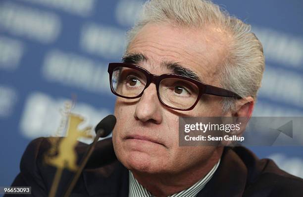 Director Martin Scorsese attends the 'Shutter Island' Press Conference during day three of the 60th Berlin International Film Festival at the Grand...