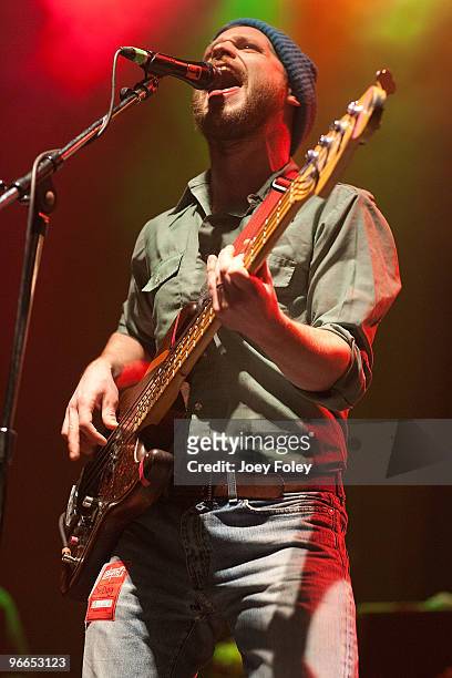 Toby Leaman of Dr. Dog performs live in concert at the Newport Music Hall on February 12, 2010 in Columbus, Ohio.