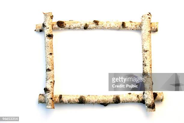 wooden frame - twig border stock pictures, royalty-free photos & images